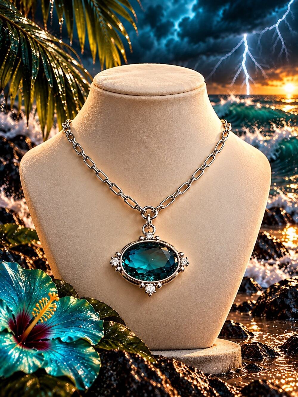 Bomb party OG necklace "She’s The Mood". NK48282